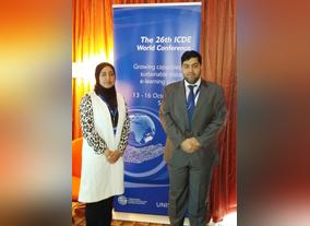 HBMSU Emirati PHD learners present research at 26th ICDE World Conference in South Africa