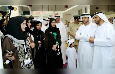 Hamdan Bin Mohammed launches Dubai Now  the first unified hub for smart government services during his visit to DSG stand at Gitex 2015