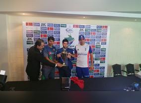 Test Series trophy unveiled at Zayed Cricket Stadium