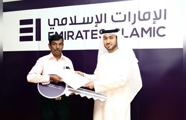 51-year old Indian expat wins studio apartment in the monthly Emirates Islamic Kunooz Draw