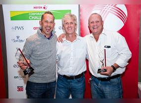 Team of Andre Bam and Andrew During book place at UAE Grand Final of the 17th Xerox Corporate Golf Challenge