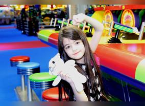 Modhesh World Kid of the Day Jawahir Al Thani poses for the camera