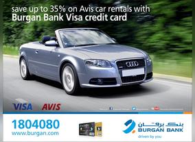 Burgan Bank announces valued discounts to its Credit Card holders with Avis Preferred 