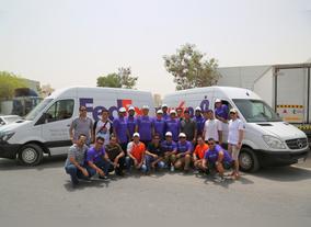 FedEx Volunteers Distribute Meal Packs to Laborers In Spirit of Ramadan 