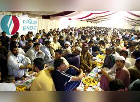 ENOC provides Iftar meals for those in need