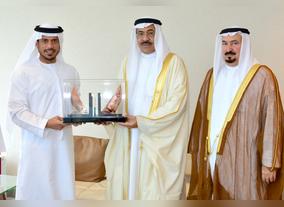 Sultan bin Tahnoon Receives  Bahrains ICC Board of Trustees Vice Chairman 
