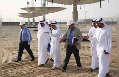 MD & CEO of DEWA visits construction of Solar Testing Facility at the Mohammed bin Rashid Al Maktoum solar park