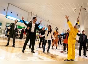 Flash mob of singers welcomes visitors at Dubai International Airport