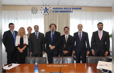 During Sultan bin Sulayems visit to Italian Customs 