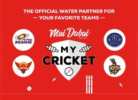 Mai Dubai goes back to the cricket field to boost up four teams of T20 as Official Water Partner