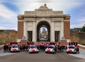 GAZOO Racing celebrates podium finish at Ypres Rally in Belgium 