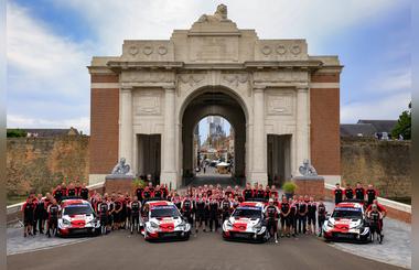 GAZOO Racing celebrates podium finish at Ypres Rally in Belgium 