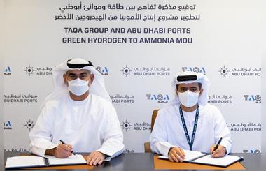 TAQA Group and Abu Dhabi Ports Planning 2 GW Green Hydrogen to Ammonia Project