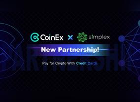 Global Partnership Has Been Formed By Coinex And Simplex To Offer Credit Card Payments Of Cryptocurrencies 