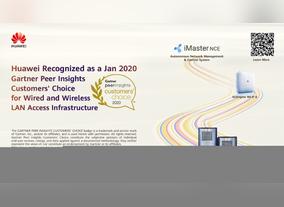 Huawei Recognized as a January 2020 Gartner Peer Insights Customers' Choice for Wired and Wireless LAN Access Infrastructure