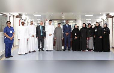 Delegation from Ministry of State for FNC Affairs Visits Children Receiving Cancer Treatment at Dubai Hospital