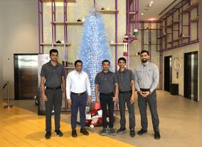 1200+ used water bottles for a eco-friendly Christmas tree by Studio M Arabian Plaza