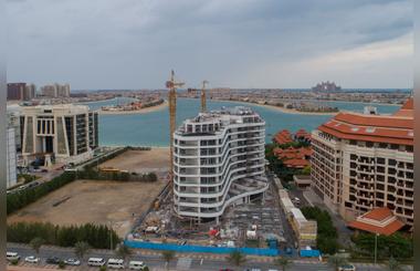 Construction progress of Mina, Azizis luxury development on Palm Jumeirah, hits 85%
