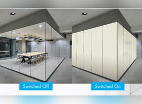 Sophisticated Switchable Glass - SmartLite of Emirates Glass Changes state in 400 milliseconds