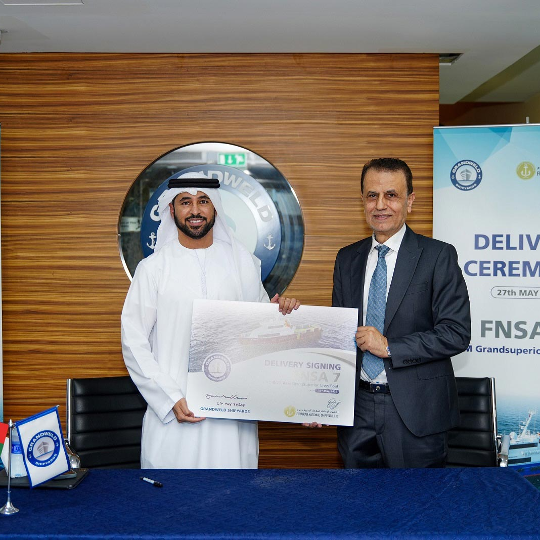 Grandweld Shipyards Delivers Advanced FNSA 7 Vessel to Fujairah National Shipping LLC, Boosting Regional Maritime Industry