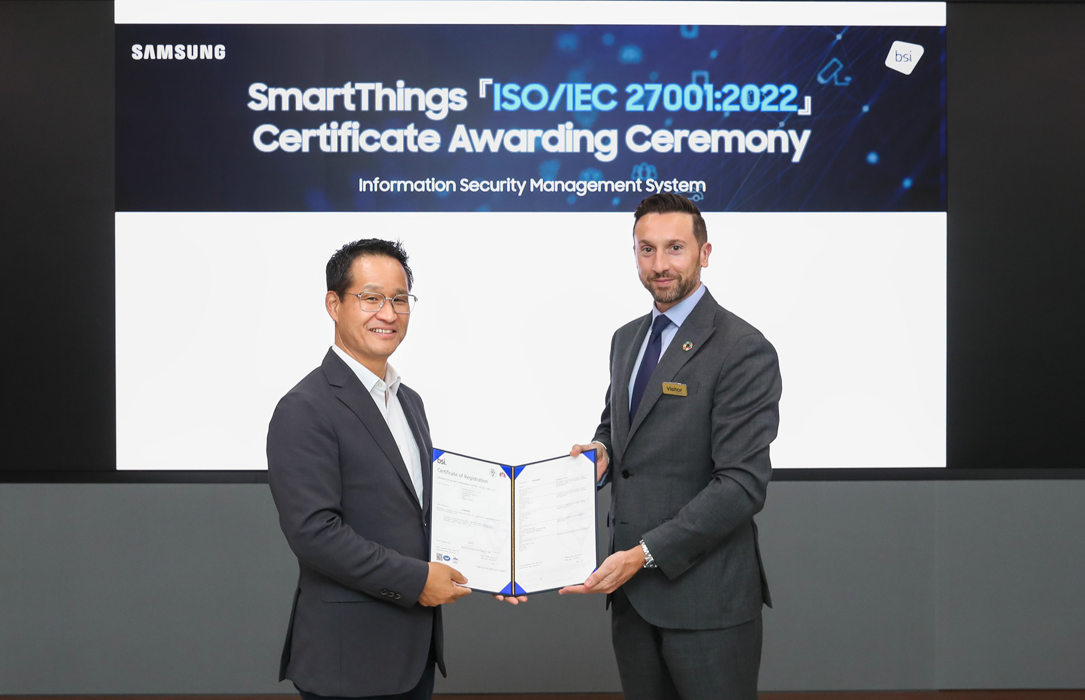 Samsung Electronics Receives ISO 27001 Certification for SmartThings Platform